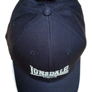 Lonsdale Premium Blue Baseball Cap Hat Embroided Logo Cotton Adjustable Size