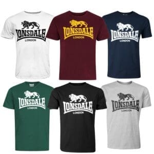 Lonsdale Classic Logo Lion T-Shirt -various colours  XS-XXL
