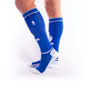 BRUTUS FXXX Party Socks w. Pockets Blue / White