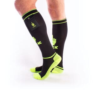 BRUTUS FXXX Party Socks w. Pockets Black / Neon Yellow