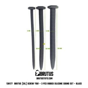 BRUTUS Screw You! - Ribbed Silicone Sound Set 3 Pcs.
