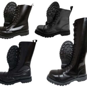 Boots & Braces Skinhead Boots - BLACK