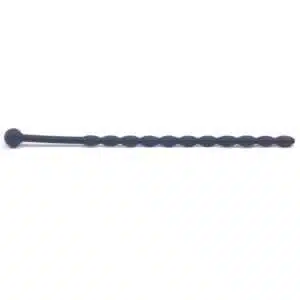 6 Inch Black Silicone Beaded Penis Sound Plug